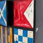 Metal Cabinet 6-door Decorated with Flags by Batela