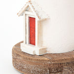 Wooden LED Red/White Lighthouse by Batela