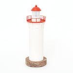 Wooden LED Red/White Lighthouse by Batela