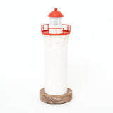 Wooden LED Red/White Lighthouse by Batela