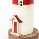 Wooden LED Blue/Red/White Lighthouse by Batela