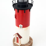 Wooden LED Blue/Red/White Lighthouse by Batela