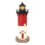 Wooden LED Blue/Red/White Lighthouse by Batela