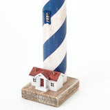 LED Blue & White Tall Lighthouse by Batela