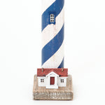 LED Blue & White Tall Lighthouse by Batela
