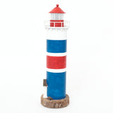 LED Large Red, White & Blue Lighthouse by Batela