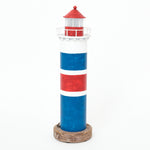 LED Large Red, White & Blue Lighthouse by Batela