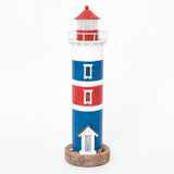 LED Large Red, White & Blue Lighthouse by Batela