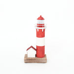 LED Red & White Lighthouse with House by Batela