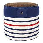 Striped Pouffe by Batela