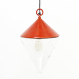 Red Conical Buoy-Shaped Hanging Light (Large) by Batela