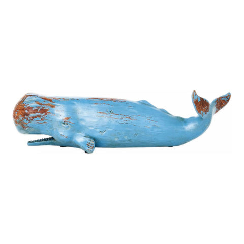 Large Sperm Whale Ornament (Blue)