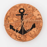 Cork Anchor Table Mat - Large - (Set of 4) by Batela