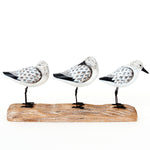 Three Sea Birds Ornament on a Driftwood Base by Batela