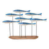 Shoal of Fish on a Wooden Stand by Batela