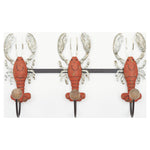 Wooden and Metal Lobster Coat Rack