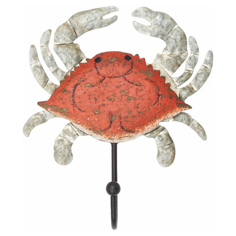 Wooden and Metal Single Crab Coat Hook