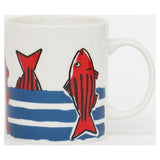Two Red Fishes Mugs (Set of 4)