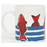 Two Red Fishes Mugs (Set of 4)