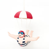 Swimmer - Man with Parachute Red/White by Batela