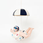 Swimmer - Lady with Parachute Blue/White by Batela