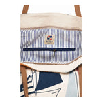 Cotton Canvas Tote Bag - Sailboats