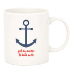 Anchor Mug (White) Mugs (Set of 4) by Batela