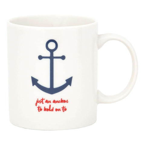 Anchor Mug (White) Mugs (Set of 4) by Batela