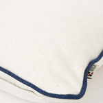 Cushion - Blue Whale Tail on White Design by Batela