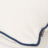 Cushion - Blue Whale Tail on White Design by Batela
