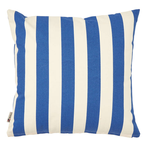 Cushion - White/Blue Stripes by Batela