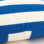 Cushion - White/Blue Stripes by Batela