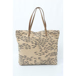 Large Canvas Tote Bag - Shoal of Fish Design by Batela