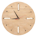 Wood with Rope detail Wall Clock by Batela