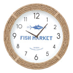 Large Wall Clock - Fish Market by Batela