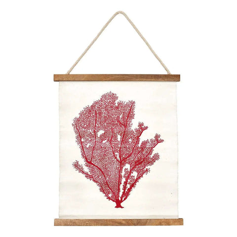 Canvas Wall Hanging - Coral by Batela