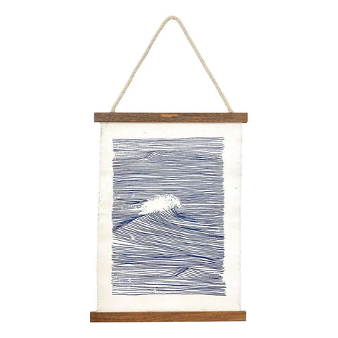 Canvas Wall Hanging - Ocean Waves by Batela