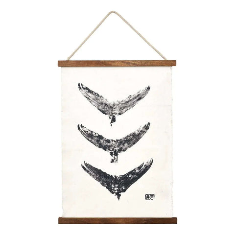 Canvas Wall Hanging - Tuna Tails by Batela