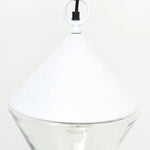 White Conical Buoy-Shaped Hanging Light by Batela