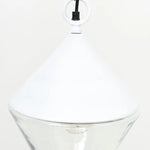 White Conical Buoy-Shaped Hanging Light by Batela