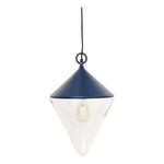 Blue Conical Buoy-Shaped Hanging Light by Batela