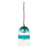 Hanging Ceiling Light Glass - Green and Clear by Batela
