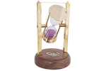 Brass Hourglass With Compass Base by Batela