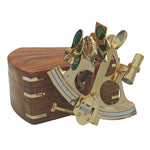Sextant in Brass with a Wooden Box by Batela