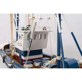 Large Tuna Fishing Boat in Blue - Model Boat by Batela