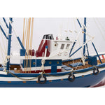 Large Tuna Fishing Boat in Blue - Model Boat by Batela
