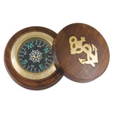 Compass with Wooden Base by Batela